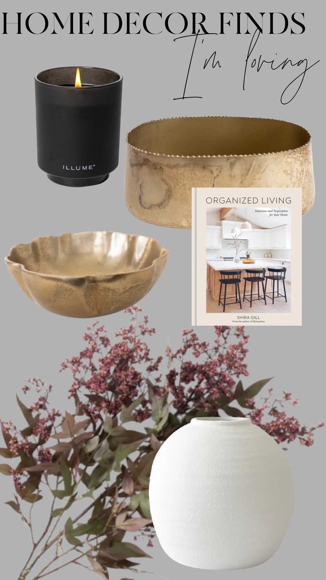 This is your sign to mix black + brass.

Matte black candles, warm aged metal bowls, creamy ceramic, and soft stems — that contrast is what makes a neutral home feel intentional instead of flat.

I always say: if your space feels like it’s missing something… add warmth. Add texture. Add one darker grounding piece.

These are the exact pieces I’d layer in for that collected, high-end look without overdoing it.

Linked here 🤎
Save this for your next home refresh.

#neutralhome #modernrustic #warmminimalism #layeredhome #collectedinterior #ltkhome #homedecorfinds #blackandbrass

#LTKHome