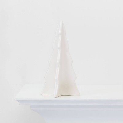 Large Ceramic Christmas Tree Decorative Figurine White - Wondershop™ | Target