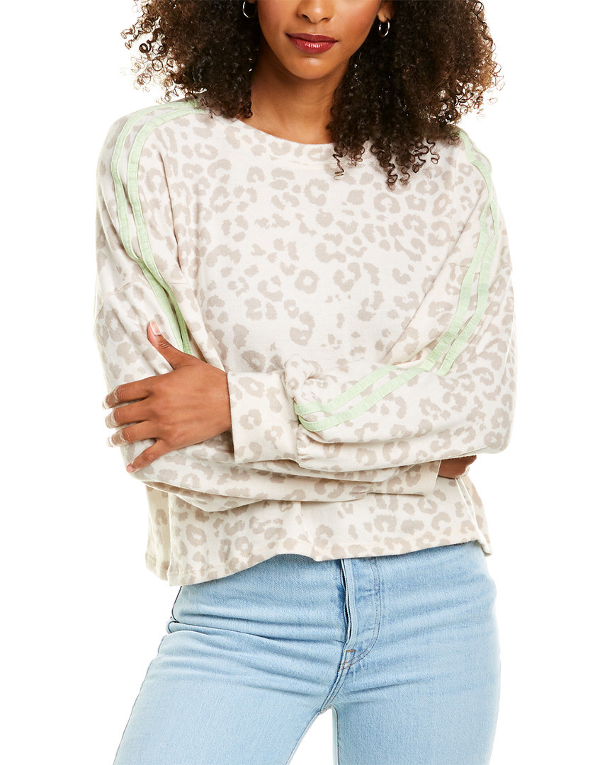 Vintage Havana Printed Pop Double Stripe Side Sweatshirt | Gilt