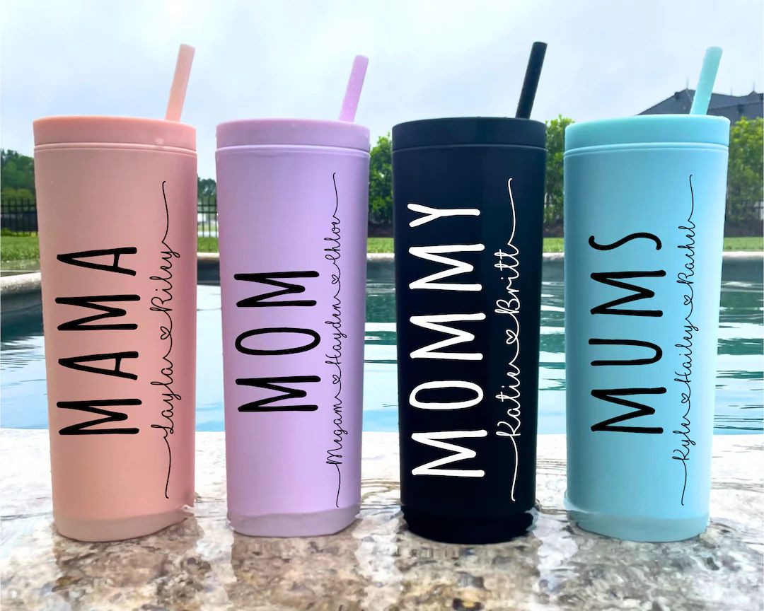 Personalized Mom Gifts, Mothers Day Gift, Mama Tumbler with Kids Name, Mom Tumbler, Mommy Tumbler... | Etsy (US)