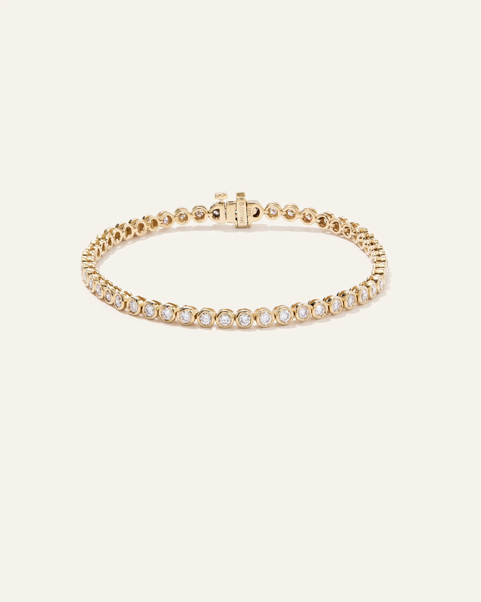 14K Gold Lab Grown Diamond Bezel Tennis Bracelet | Quince