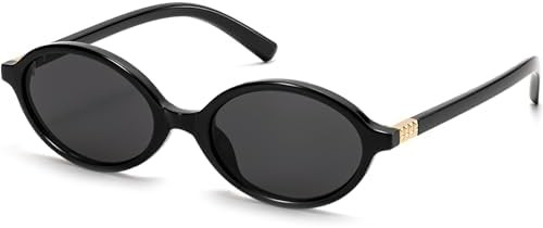 Retro Oval Sunglasses for Women Vintage 90s Y2K Trendy Designer Sun Glasses | Amazon (US)