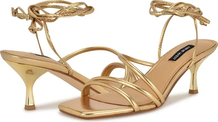 Nine West Hendy Ankle Wrap Sandal (Women) | Nordstrom | Nordstrom