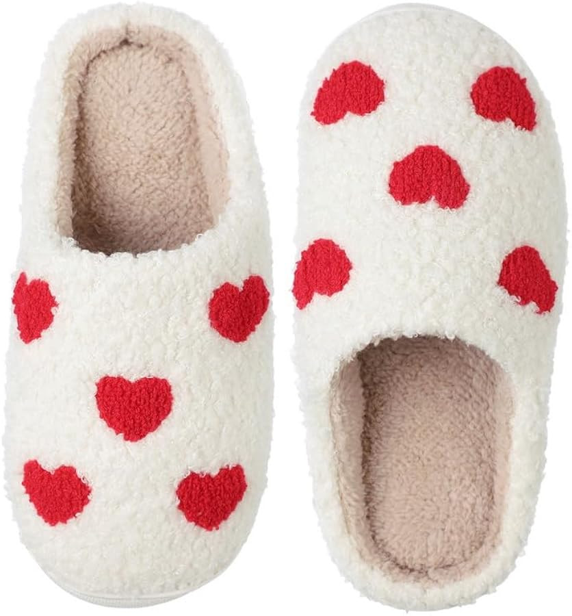 Menore Cute House Slippers for Womens Mens Retro Soft Warm Fuzzy Slippers Memory Foam Cloud Slide... | Amazon (US)