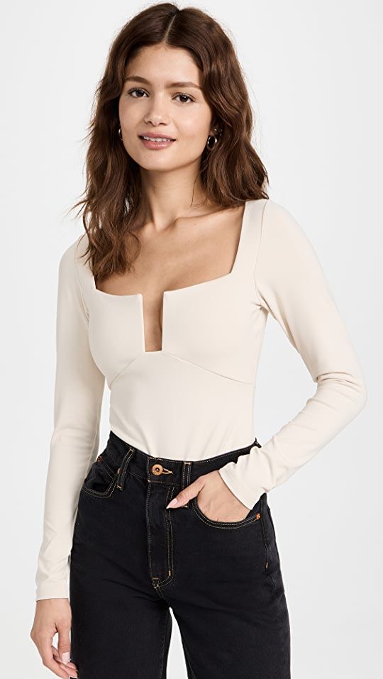 Square Wire Long Sleeve Top | Shopbop
