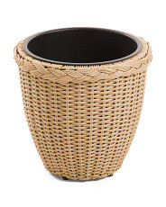 14.5in Braided Woven Outdoor Planter | Marshalls