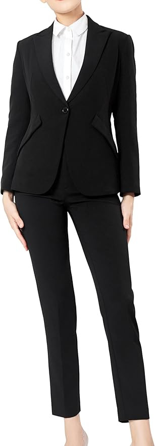 Marycrafts Women's Blazer Pant Suits Set Business Professional Workwear Suit | Amazon (US)