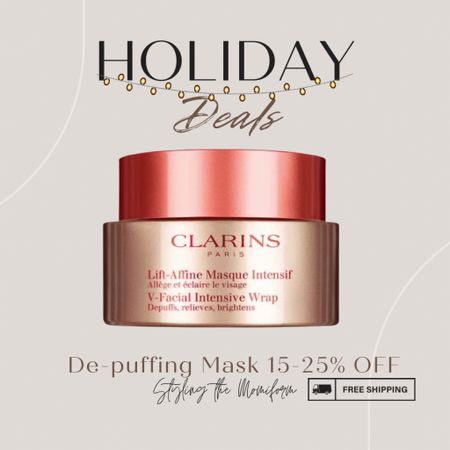 Clarins bestseller!! 15-25% OFF with free shipping!!
Best mask for depuffing and super soft skin!

#LTKGiftGuide #LTKbeauty #LTKsalealert