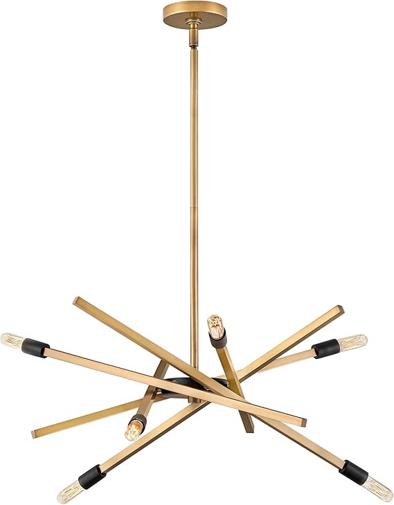 Hinkley Archer Six Light Medium Adjustable Single Tier Chandelier - Modern, Articulating Arms - H... | Amazon (US)