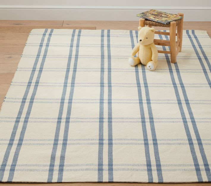 Plaid Woven Rug | Pottery Barn Kids
