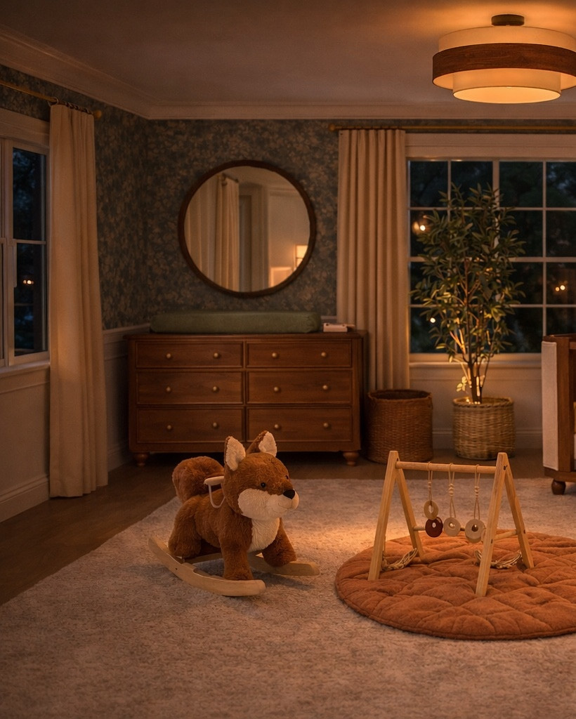 POV: You designed a cozy neutral nursery that feels warm, calm, and timeless 🤍

Floral walls + warm wood tones + soft night lighting = the dreamiest baby girl space. I love how earthy textures and soft neutrals make the room feel elevated without going overly pink.

#LTKU #LTKBaby #LTKHome