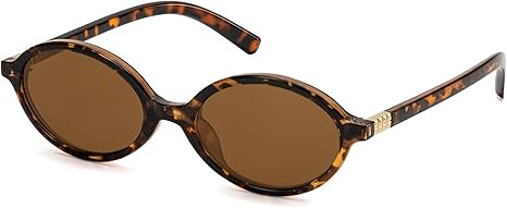 Retro Oval Sunglasses for Women Vintage 90s Y2K Trendy Designer Sun Glasses | Amazon (US)