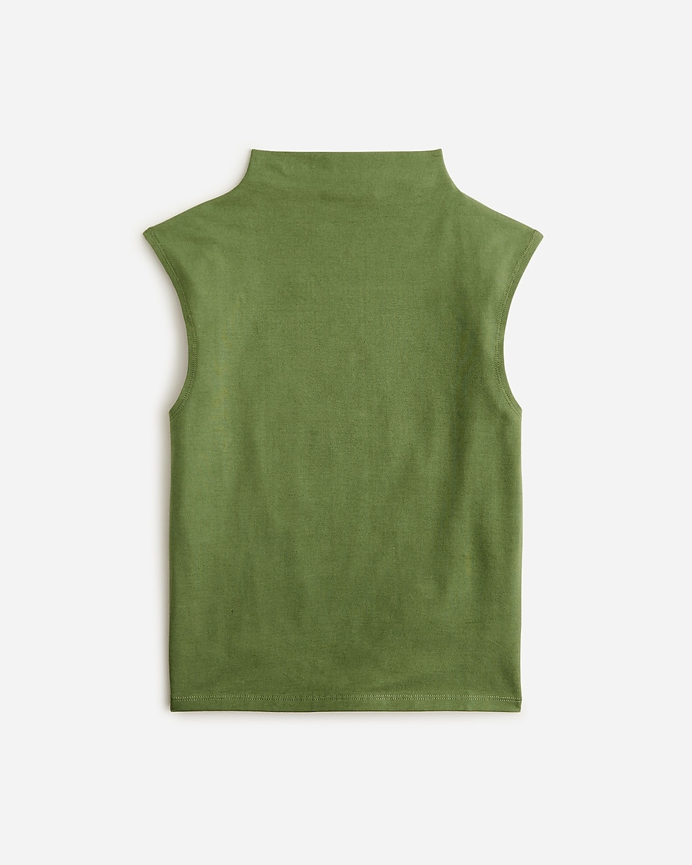 Fitted mockneck tank top in stretch cotton blend | J. Crew US