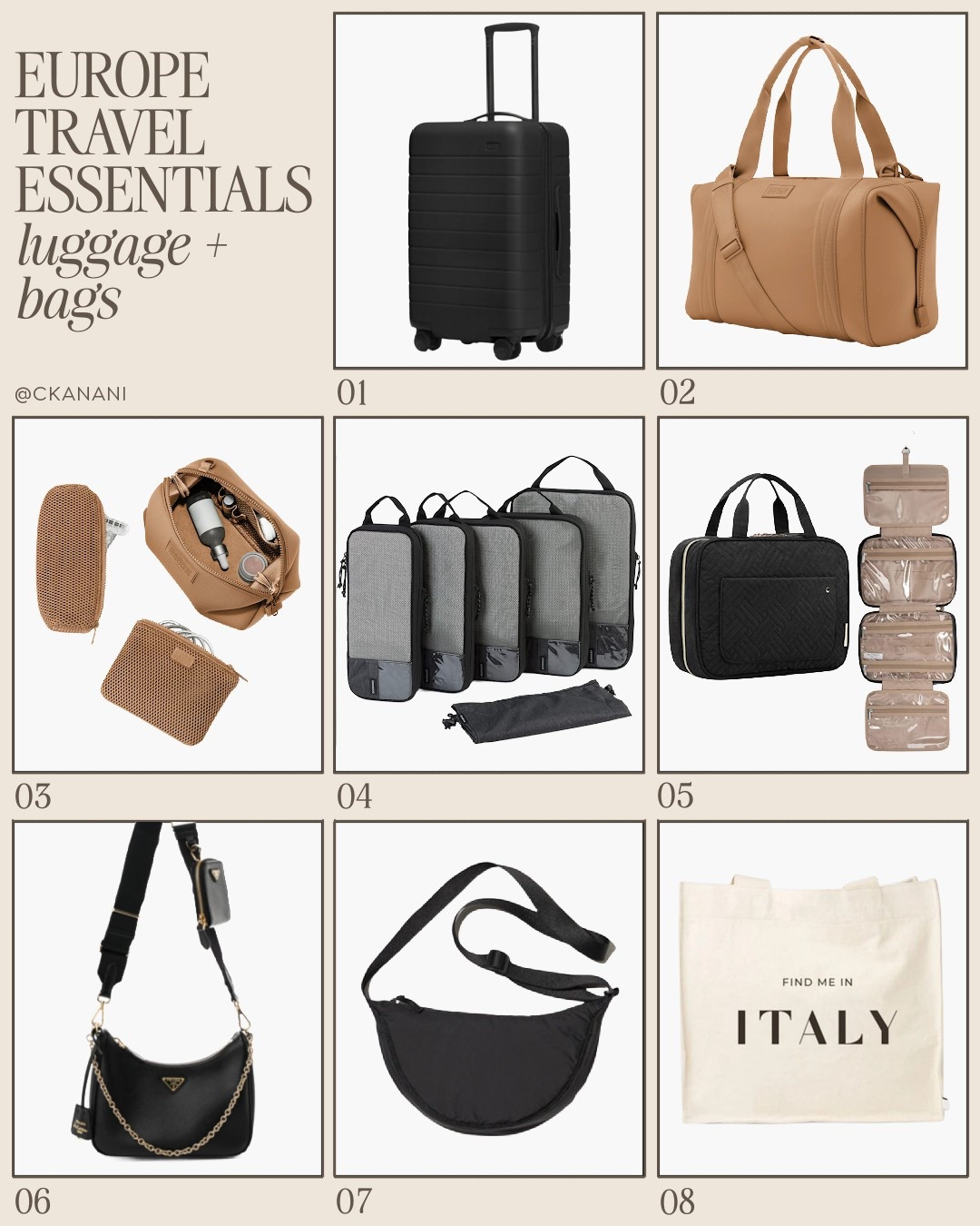 best bags & luggage for travel

Europe luggage
Luggage & travel gear
Best carry on luggage for women

Carry on europe trip
Carry on bag
Trolley sleeve travel bag
Trolley sleeve bag
Best carry on bag
Best carry on bag for women
Best carry on Europe
Best carry on Europe trip
Best carry on personal bag
Travel bags

Italy outfits
Italy outfits summer
Italy vacation outfits
Italian summer outfits
Italy packing list
Europe packing list



#LTKunder100 #LTKtravel #LTKitbag