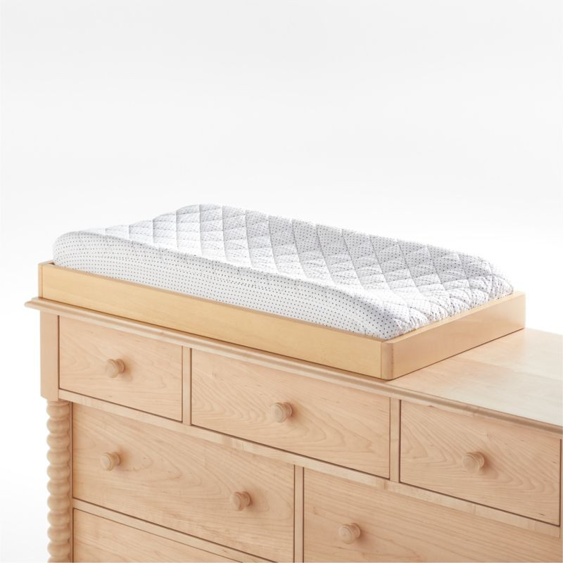 Jenny Lind Maple Wood Spindle Baby Changing Table Topper for Dresser | Crate & Kids | Crate & Barrel