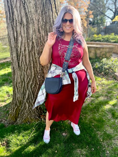 ✨SIZING•PRODUCT INFO✨
⏺ Graphic Tee Dress - XL @temu 
⏺ Floral Hoop Earrings @macys 
⏺ Blue Saddle Bag •• mine is no longer available (from a boutique) but I linked similar option(s) from @amazonfashion 
⏺ Pink Sneakers •• mine is no longer available from @walmartfashion but I linked similar option(s) from @amazonfashion 
⏺ Flannel Shirt •• mine is no longer available from @walmartfashion but I linked similar option(s) from @amazonfashion 
⏺ Self Tanner - Loving Tan
⏺ Fave No Show Socks @amazon 
⏺ Retro Faded Sunglasses •• mine is no longer available from @walmart but I linked similar option(s) from @amazon 

📍Find me on Instagram••YouTube••TikTok ••Pinterest ||Jen the Realfluencer|| for style, fashion, beauty, and confidence!

🛍 🛒 HAPPY SHOPPING! 🤩

#graphic #tee #graphictee #graphicteeoutfit #tshirt #graphictshirt #t-shirt #band #bandtee #graphicteelook #graphicteestyle #graphicteefashion #graphicteeoutfitinspo #graphicteeoutfitinspiration #dress #dressoutfit #dresslook #dresses #dressoutfitinspo #dressoutfitinspiration #dressstyle #dressfashion #spring #springstyle #springoutfit #springoutfitidea #springoutfitinspo #springoutfitinspiration #springlook #springfashion #springtops #springshirts #springsweater #sneakersfashion #sneakerfashion #sneakersoutfit #tennis #shoes #tennisshoes #sneakerslook #sneakeroutfit #sneakerlook #sneakerslook #sneakersstyle #sneakerstyle #sneaker #sneakers #outfit #inspo #sneakersinspo #sneakerinspo #sneakerinspiration #sneakersinspiration #pink #pinklook #lookswithpink #outfitwithpink #outfitsfeaturingpink #pinkaccent #pinkoutfit #pinkoutfits #outfitswithpink #pinkstyle #pinkoutfitideas #pinkoutfitinspo #pinkoutfitinspiration 
#under10 #under20 #under30 #under40 #under50 #under60 #under75 #under100
#affordable #budget #inexpensive #size14 #size16 #size12 #medium #large #extralarge #xl #curvy #midsize #pear #pearshape #pearshaped
budget fashion, affordable fashion, budget style, affordable style, curvy style, curvy fashion, midsize style, midsize fashion



#LTKmidsize #LTKfindsunder50 #LTKstyletip

#LTKMidsize #LTKFindsUnder50 #LTKStyleTip
