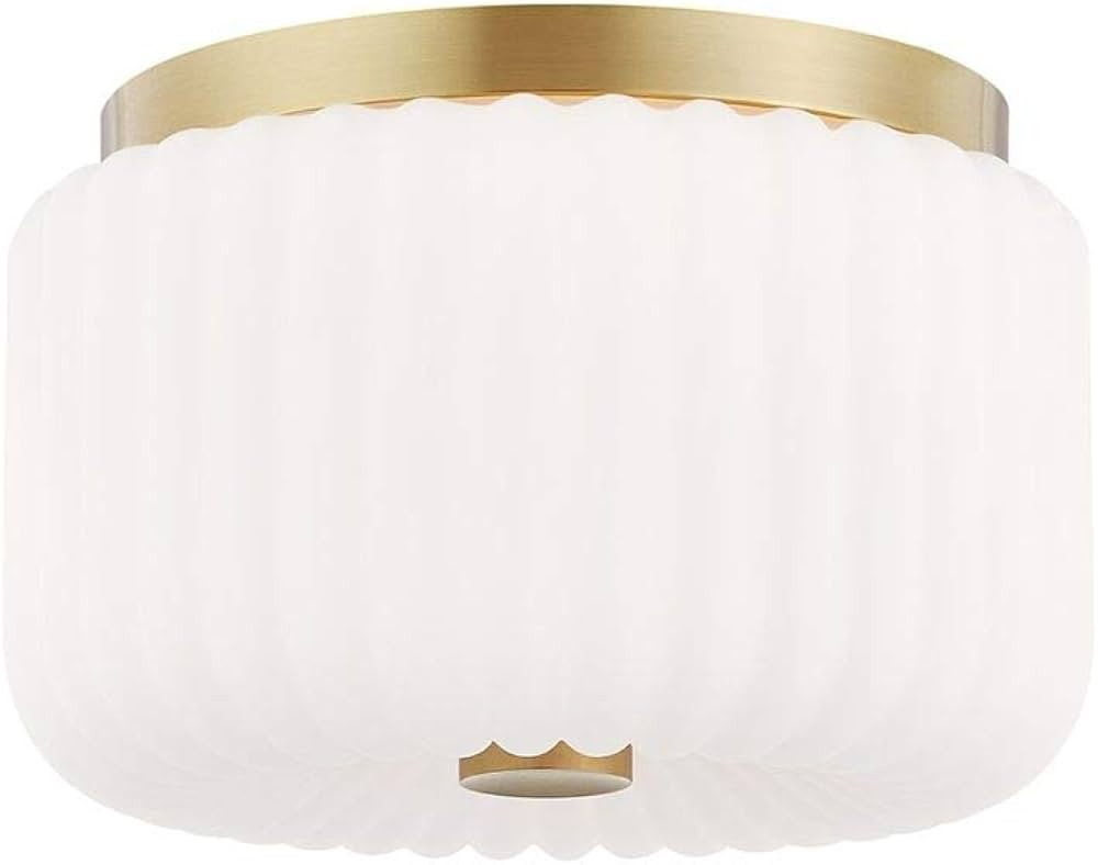 Mitzi H340502-AGB Lydia-Two Light Flush Mount in Style-10 Inches Wide by 6.25 Inches High, Finish... | Amazon (US)