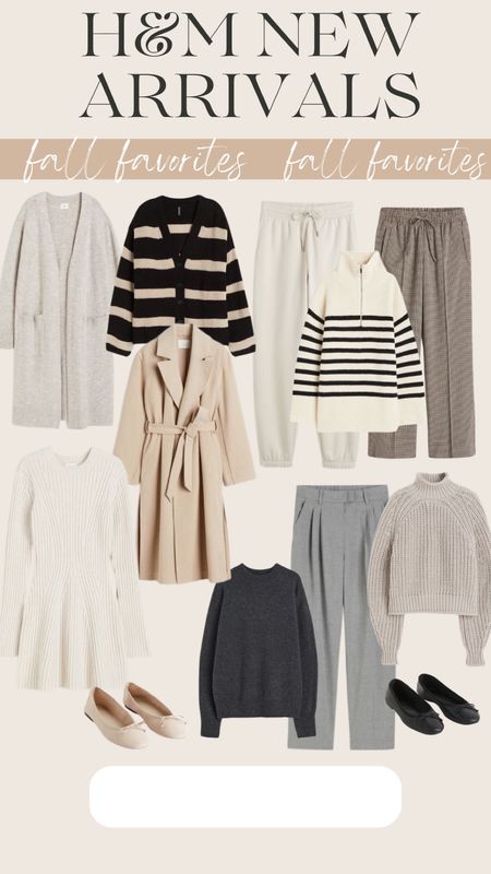 H&M new arrivals for fall
Workwear 
Teacher outfit
 Degustando 
Joggers
Work pants 
Sweater 
Knit sweater 
Knit sweater dress 
Alazos 
Country concert 
Back to school
Trench coat 
Jacket 
Teddy coat 
Striped sweater 
Fall outfits 
Fall fashion 
Summer 
Neutral outfit 
Cozy outfit 
Halloween 
Flats 
Ballet flats
Fall shoes 

#LTKFind #LTKstyletip #LTKworkwear