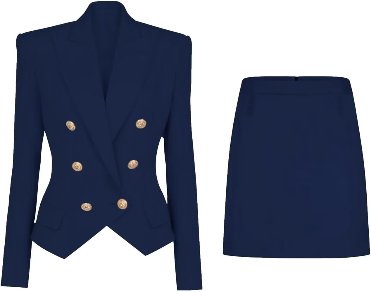 Women's Skirt Suit Set 2 Piece Outfits for Women Business Blazers Suit Jacket for Women Office La... | Amazon (US)