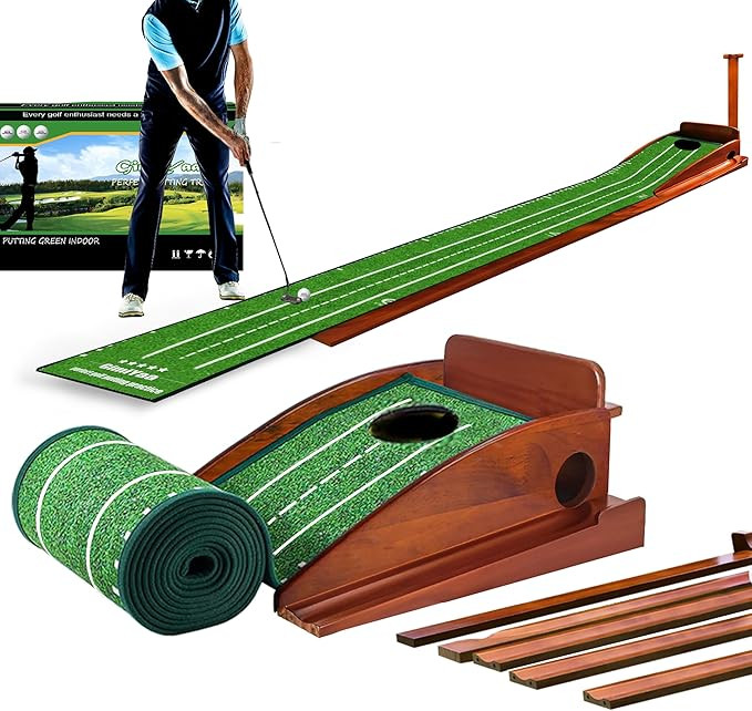 GimYaa Golf Putting mat Green Indoor and Outdoor with Auto Ball Return,Game Practice Golf Gifts f... | Amazon (US)