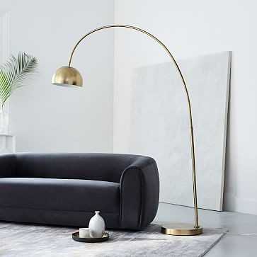 Overarching Metal Shade Floor Lamp | West Elm (US)