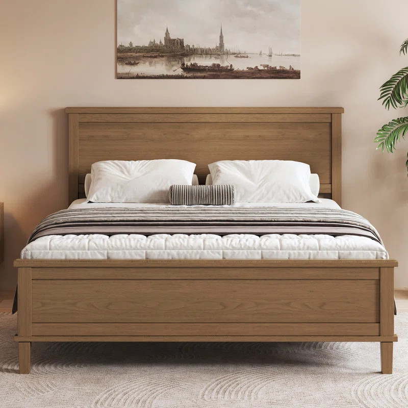Bed Frame Platform with Headboard | Wayfair North America