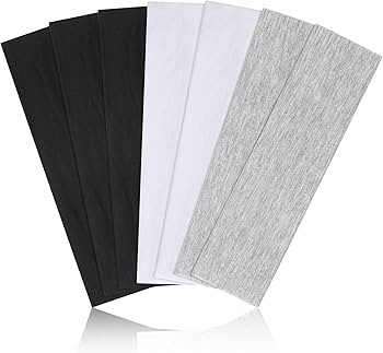 DiyJibb Headbands for Women, Stretchy Non Slip Soft Cotton Cloth Hair Bands for Sports, Workout, ... | Amazon (US)