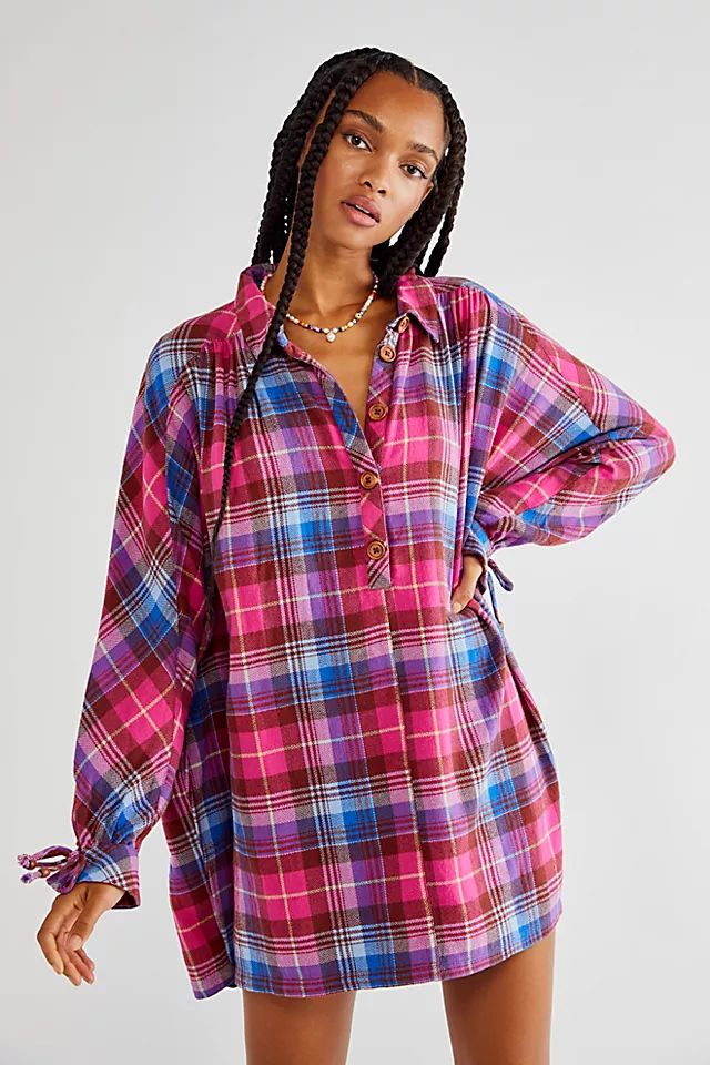 Zoey Plaid Mini Dress | Free People (Global - UK&FR Excluded)