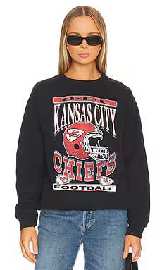 Junk Food Chiefs Helmet Flea Market Crew in Black from Revolve.com | Revolve Clothing (Global)