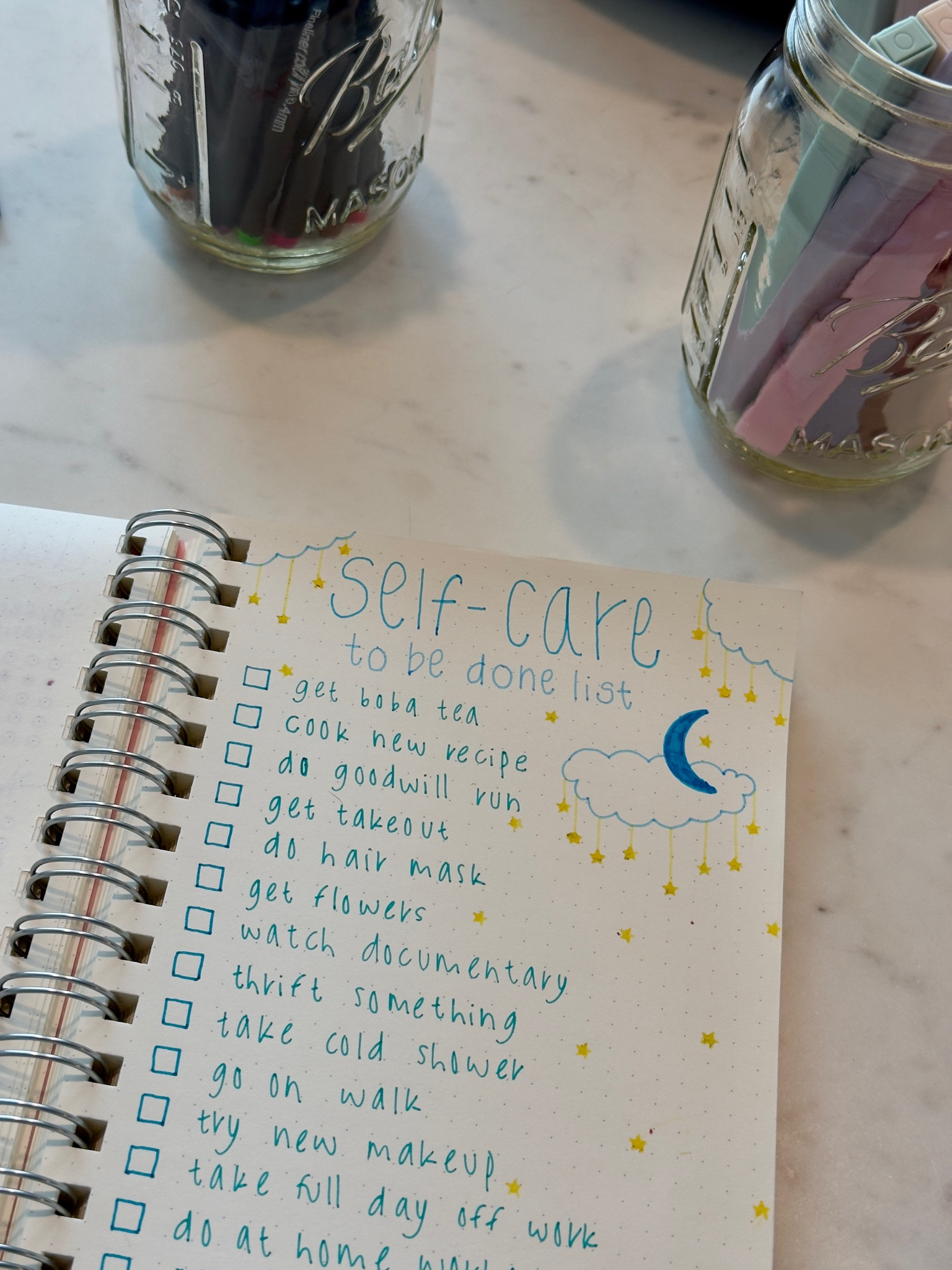 my new self care list in my bullet journal ! 

#LTKHome #LTKGiftGuide #LTKFindsUnder50