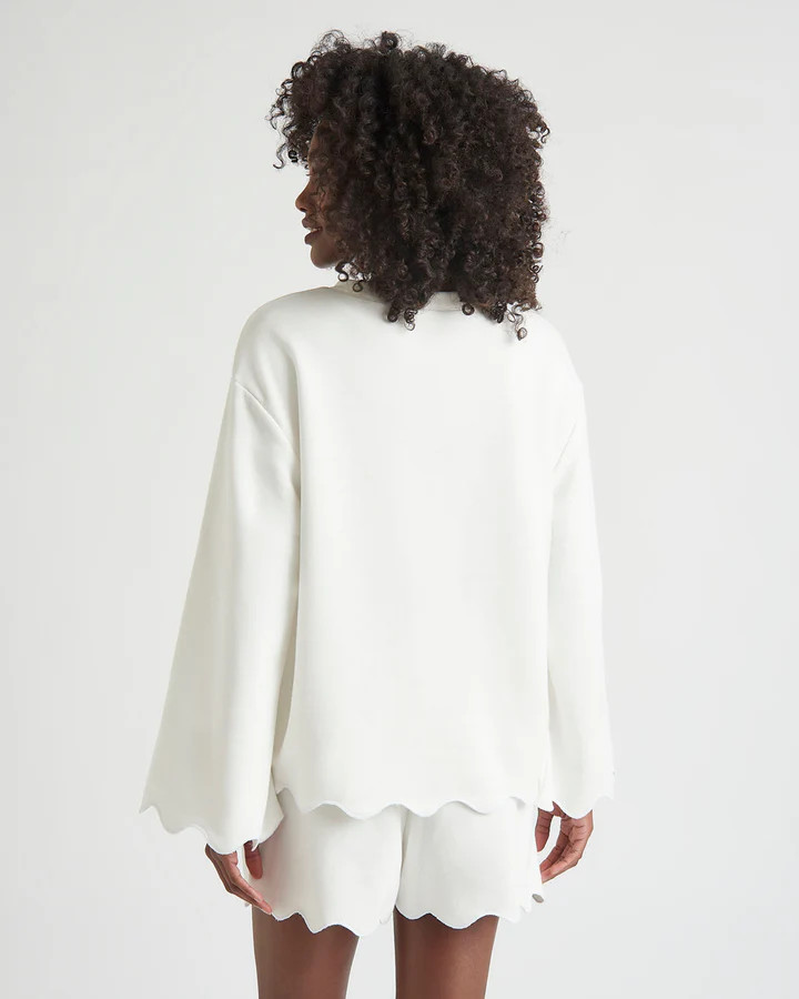 Nori Scalloped Sweatshirt | Splendid