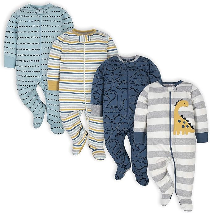 Gerber Baby Boys 4 Pack Sleep 'N Play Footie | Amazon (US)
