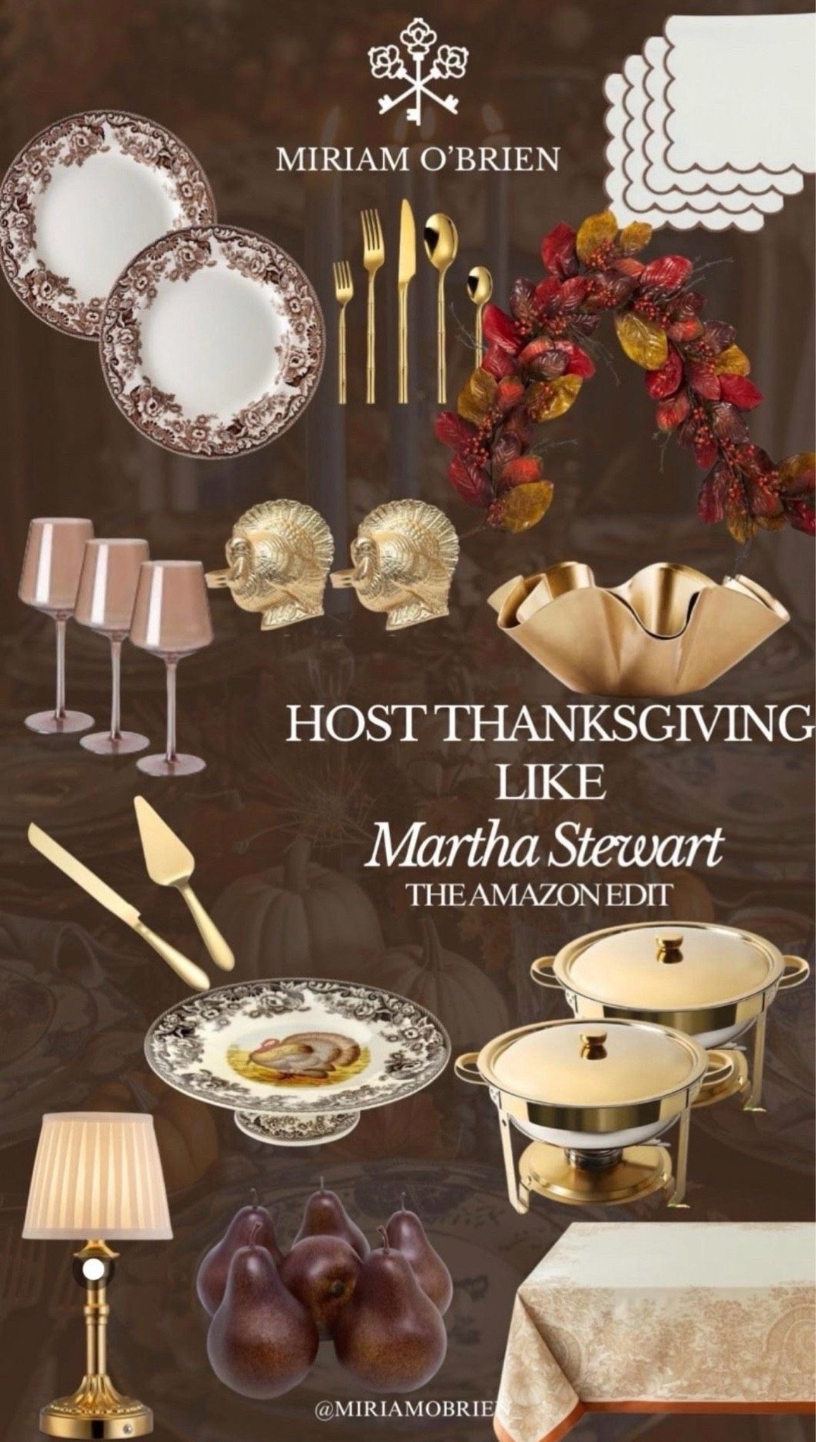 Host Thanksgiving like Martha Stewart 

Follow me at @miriamobrien_ on IG and TikTok! 

#AmazonHomeDecor #AmazonFinds #AmazonFallDecor #AmazonSeasonalFinds

#LTKHome #LTKOver40 #LTKSeasonal

#LTKHome #LTKOver40 #LTKSeasonal