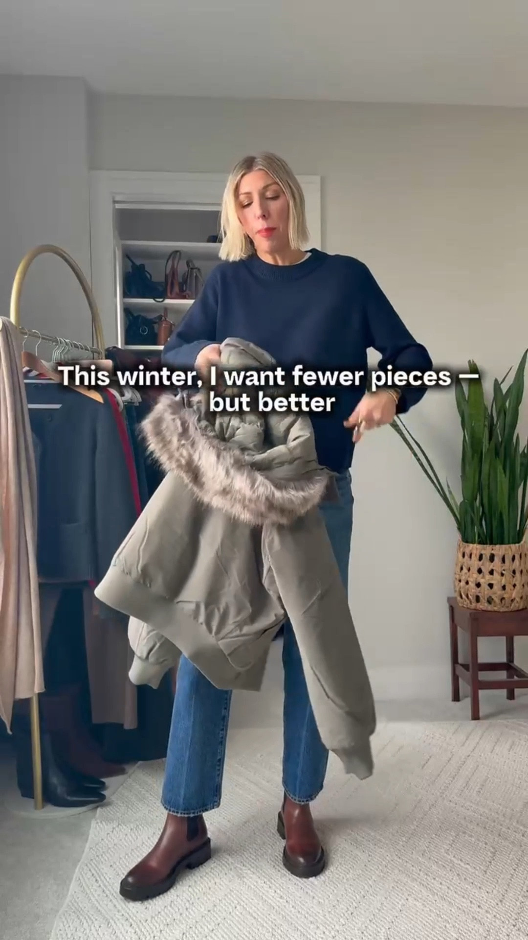 My 3 winter wardrobe staples — all from @onequince, all under $200, and all pieces I recommend to clients who want timeless, wearable style:

➀ Cashmere Crewneck Sweater – Lightweight, breathable, and layers beautifully.
➁ Down Parka – Practical for mom life, polished enough for everyday errands.
➂ Cashmere Wrap – My go-to for travel, layering, and elevating any outfit.

These are high-quality, low-fuss, and made to last. Tap to shop your intentional winter capsule.
#quincepartner

#LTKootd #LTKmomlife #LTKSeasonal