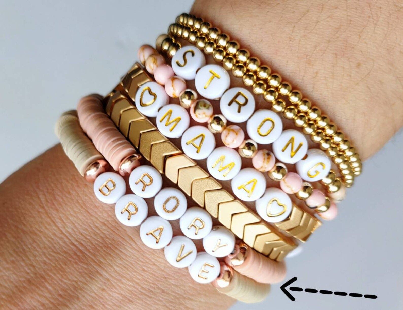 Personalized Name Custom Beaded Bracelet/ Beaded Bracelet/ | Etsy | Etsy (US)