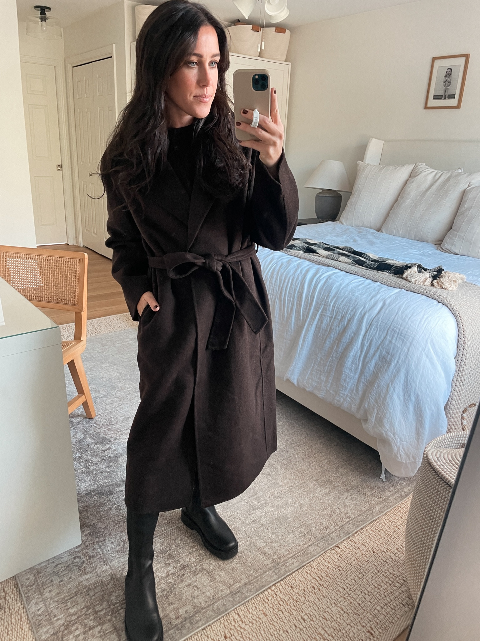 Gap Brown Coat
Wearing small petite 

#LTKStyleTip #LTKSeasonal