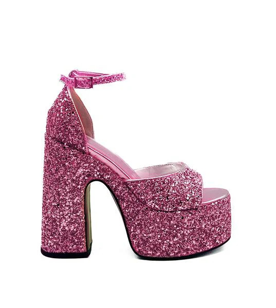 BALI-PINK PLATFORM SANDAL | Azalea Wang
