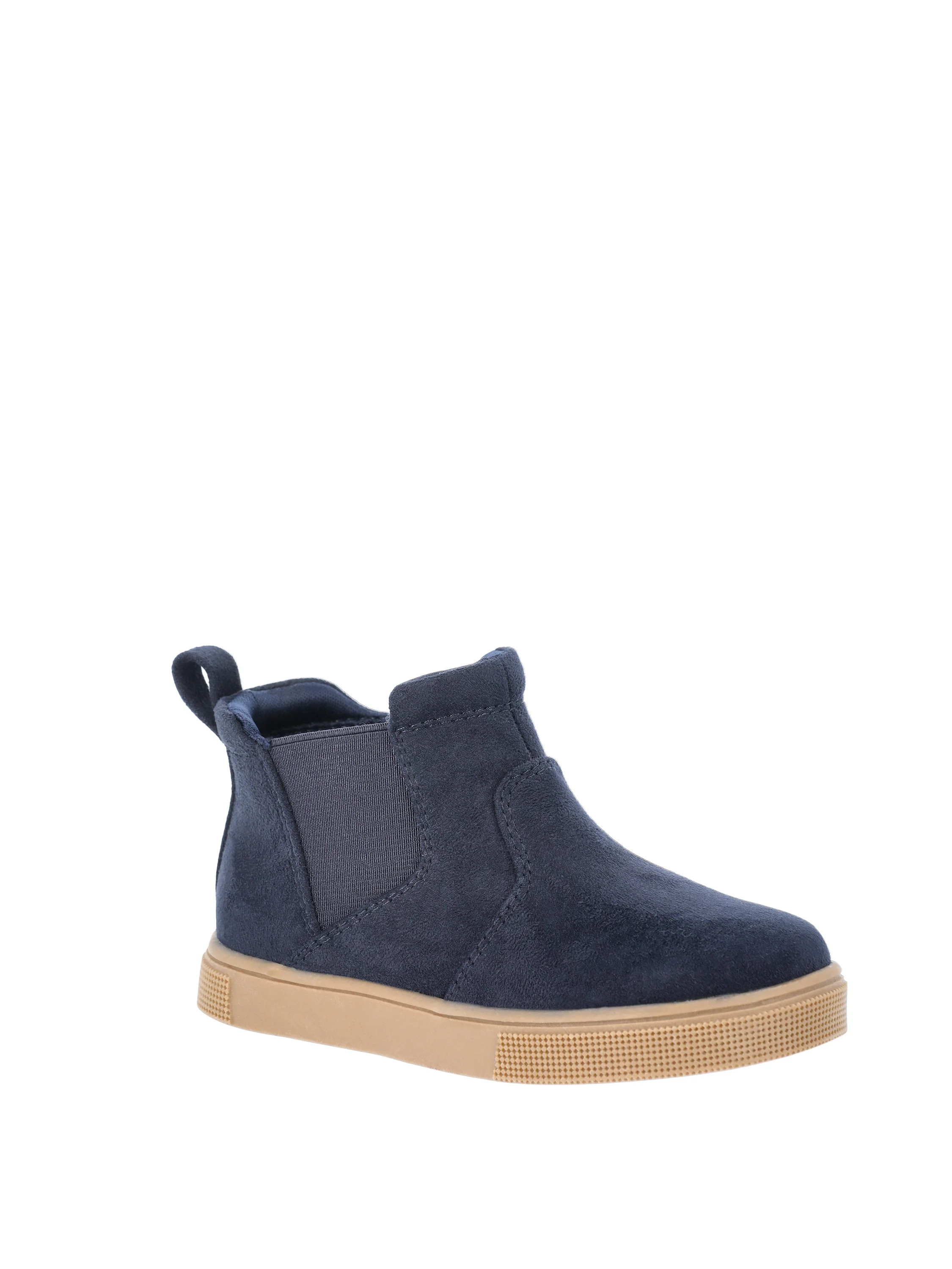 Wonder Nation Baby and Toddler Boys’ Microsuede Sneaker Boots | Walmart (US)