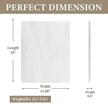 Koville African Natural Marble Cutting Board for Kitchen, 16x20inch Extra Large Hand Crafted Marb... | Amazon (US)