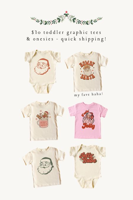 Baby & toddler graphic tees and onesies! On sale for around $10 

#LTKHoliday #LTKSeasonal #LTKkids
