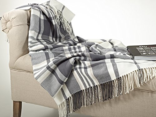 Plaid Design Throw Blanket in Soft Hues | Amazon (US)