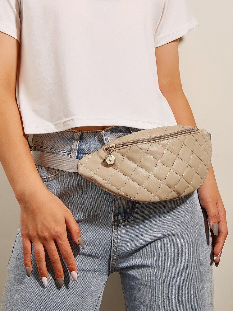 Minimalist Quilted Belt Bag | SHEIN