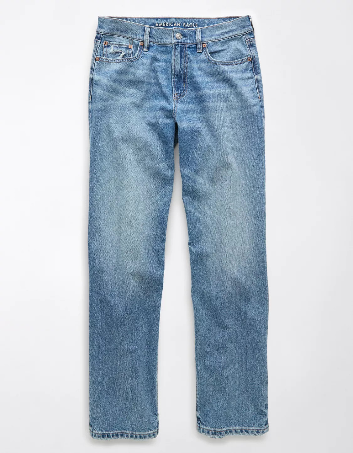 AE Strigid Low-Rise Baggy Straight Jean | American Eagle Outfitters (US & CA)