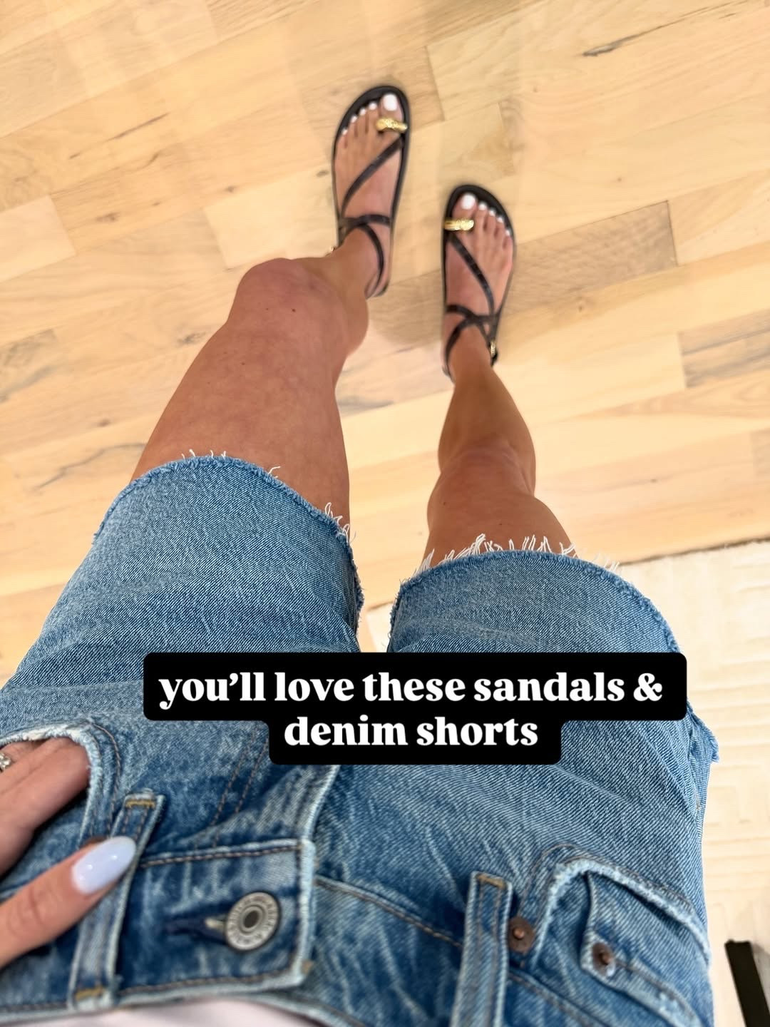 Love the fit of these denim shorts size 23 sandals code doubledose20 spring outfit 

#LTKSaleAlert #LTKPetite #LTKootd