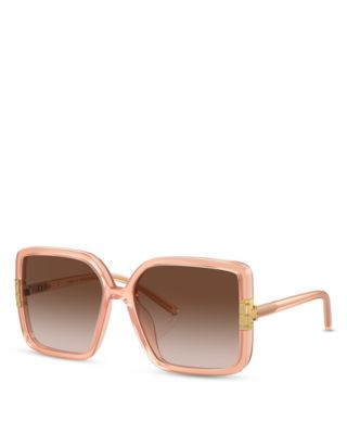 Flat Eleanor Square Sunglasses, 57mm | Bloomingdale's (US)