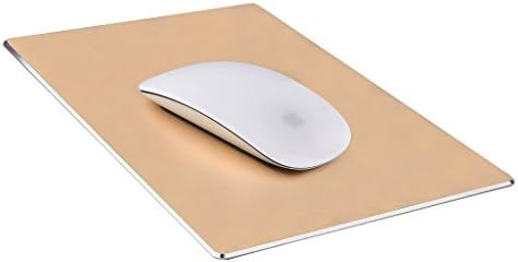 Mouse Pad,Qcute Gaming Aluminum Mouse Pad 9.45 X 7.87 Inch W Non-Slip Rubber Base & Micro Sand Bl... | Amazon (US)