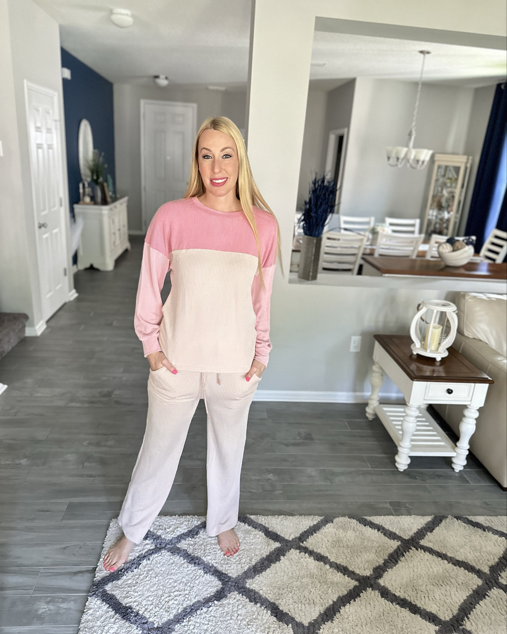 Two piece pink color block set
💖 this set is so comfortable and very soft on the inside 
💖 stretchy material and wearing size small 

#LTKStyleTip #LTKFindsUnder100 #LTKFindsUnder50