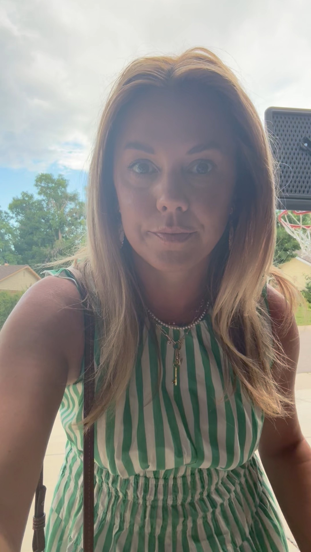 Running low on sleep but these earrings are good 👌👌Exact dress and shoes sold out but linked similar! 

#LTKFindsUnder50 #LTKStyleTip #LTKSeasonal