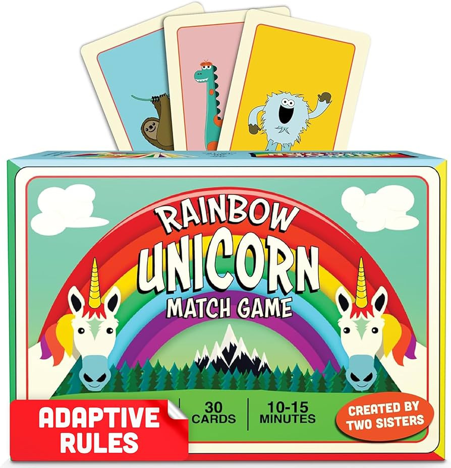 Raincorn Games Unicorn Matching Memory Game for Kids - Match Unicorns, Dinosaurs, Sloths & More! ... | Amazon (US)