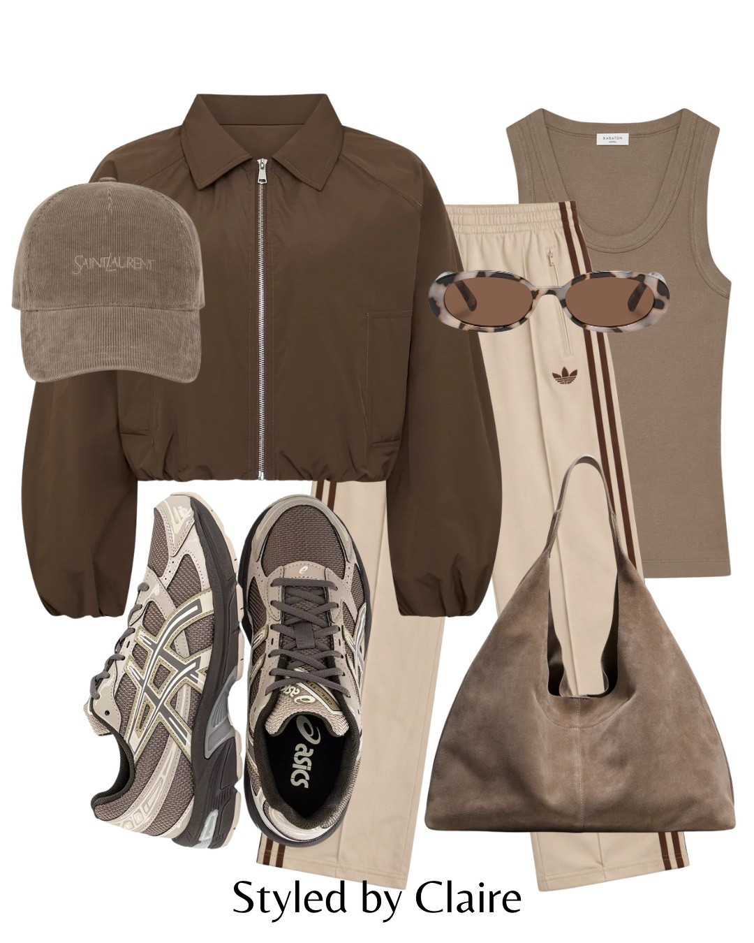 NEW IN ADIDAS FIREBIRDS❤️‍🔥
Tags: Stone beige brown trackpants asos loose fit bomber jacket WAT the brand chocolate brown zipper tank top aritzia capsule wardrobe basics asics gel 1130 trainers sepia brown driftwood suede bag demellier London saint laurent corduroy cap Le specs sunglasses fashion neutral taupe inspo outfit ideas city break cool girl athleisure activewear

#LTKootd